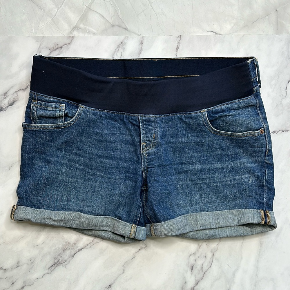 Old Navy Denim O.G. Straight Maternity Shorts